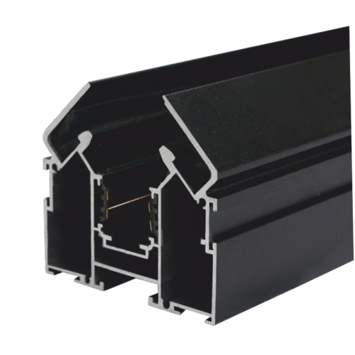 Magnetic LED system black track for stretch ceilings "TAMPA"
