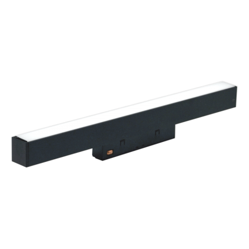 Magnetinės LED sistemos juodas linijinis šviestuvas "TAMPA" 12W 3