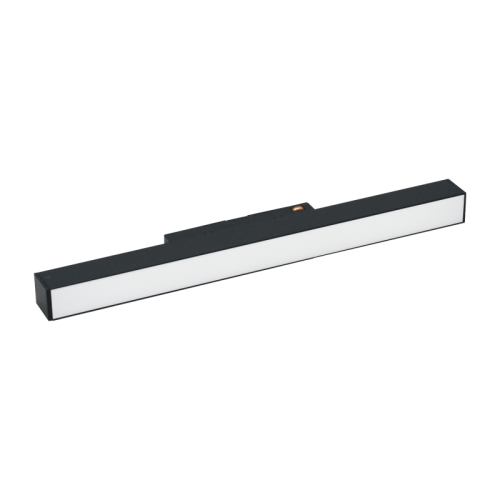 Magnetinės LED sistemos juodas linijinis šviestuvas "TAMPA" 12W 1