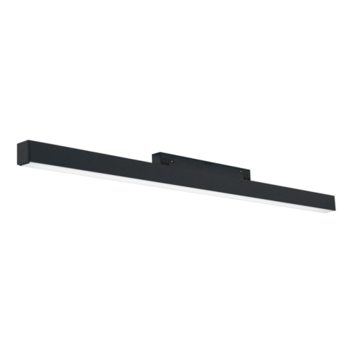 Magnetinės LED sistemos juodas linijinis šviestuvas "TAMPA" 18W