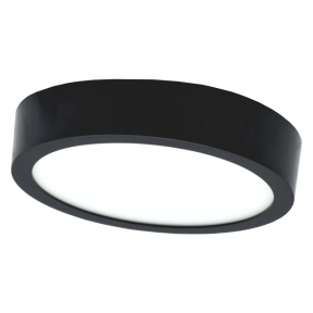Surface round black LED panel "MODENA" 16W