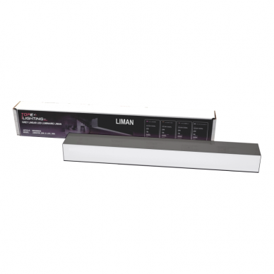 Linear grey LED luminaire "LIMAN" 20W 6