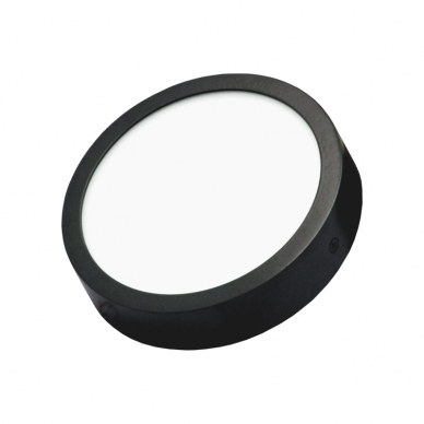 Surface round black LED panel "MODENA" 16W 3