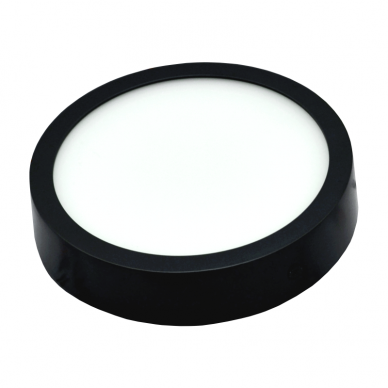 Surface round black LED panel "MODENA" 16W 4