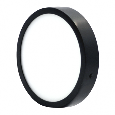Pindmine ümmargune must LED-paneel "MODENA" 22W-3000K 1 Pindmine ümmargune must LED-paneel "MODENA" 22W-3000K 1