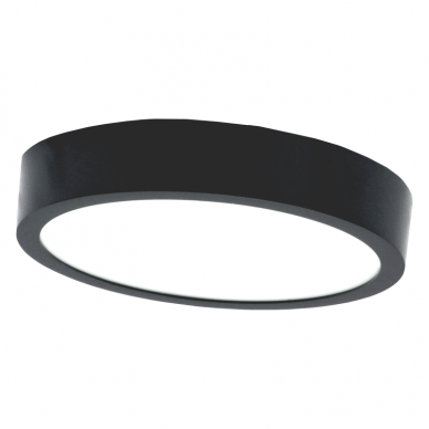 Paviršinis apvalus juodas LED šviestuvas "MODENA" 22W-3000K Paviršinis apvalus juodas LED šviestuvas "MODENA" 22W-3000K
