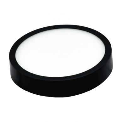 Surface round black LED panel "MODENA" 22W 3