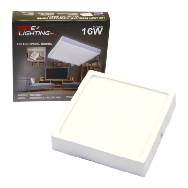 Surface square LED panel "MODENA" 16W-4000K 6 Surface square LED panel "MODENA" 16W-4000K 6