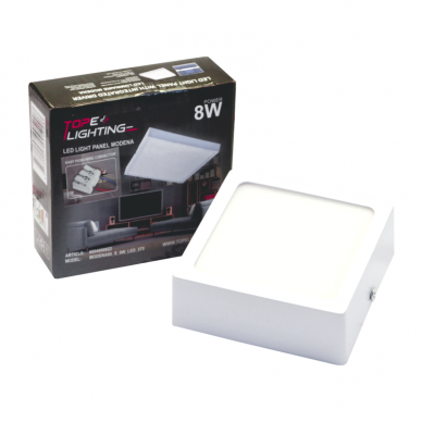 Pindmine neljakandiline LED-paneel "MODENA" 8W-4000K 6 Pindmine neljakandiline LED-paneel "MODENA" 8W-4000K 6