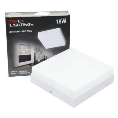 Pindmine neljakandiline LED-paneel "TORA" 18W 6 Pindmine neljakandiline LED-paneel "TORA" 18W 6
