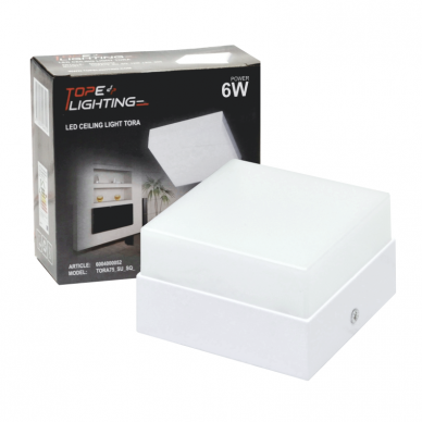 Surface square LED panel "TORA" 6W 6 Surface square LED panel "TORA" 6W 6
