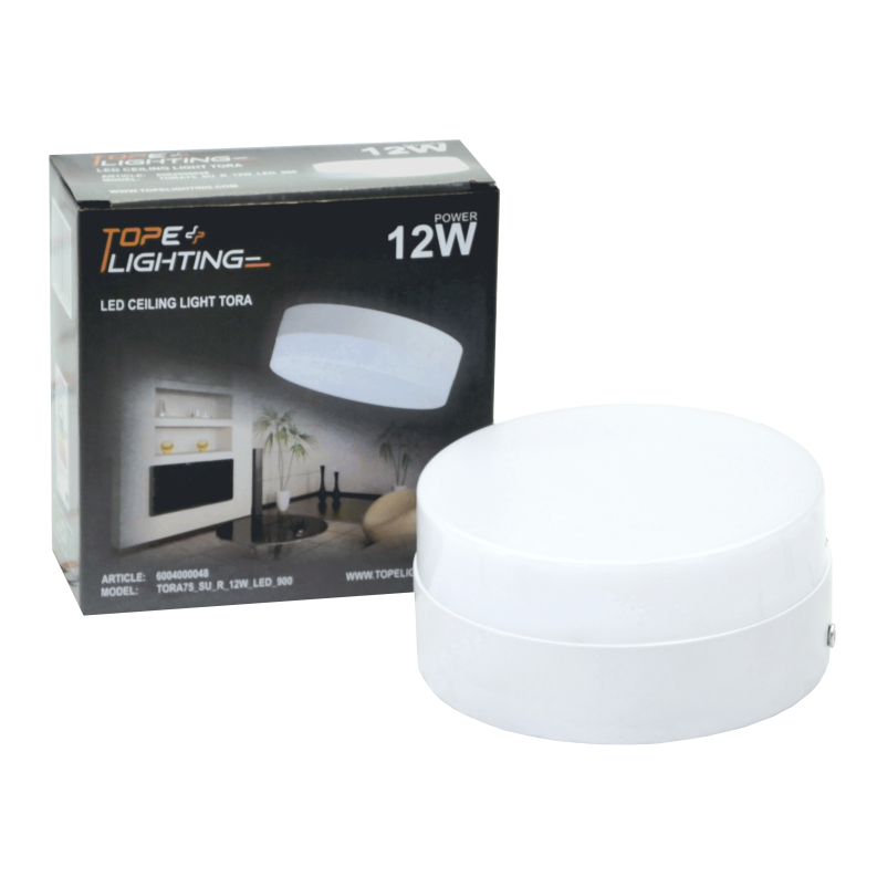 Paviršinis apvalus LED šviestuvas "TORA" 12W 6 Paviršinis apvalus LED šviestuvas "TORA" 12W 6