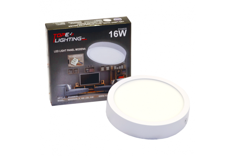 Okrągły natynkowy panel LED „MODENA” 16W-3000K 6
