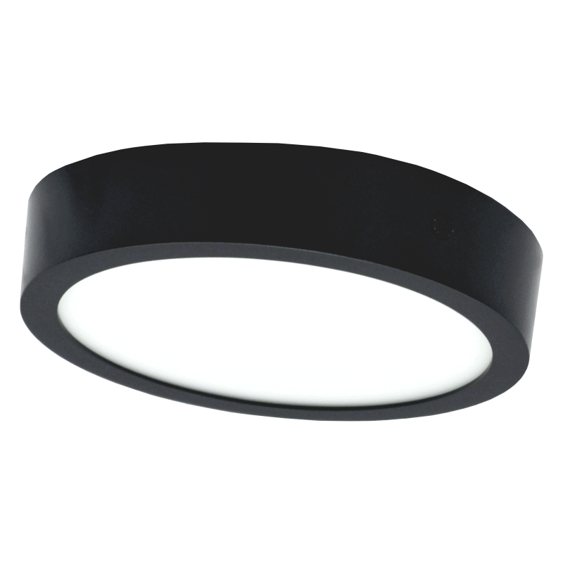 Surface round black LED panel "MODENA" 16W-3000K
