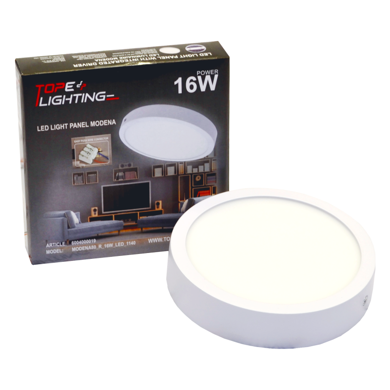 Pindmine ümmargune LED-paneel "MODENA" 16W-4000K 6 Pindmine ümmargune LED-paneel "MODENA" 16W-4000K 6