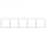 Five-gang white frame "BORA"
