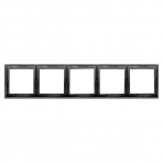Five gang black frame "BORA"