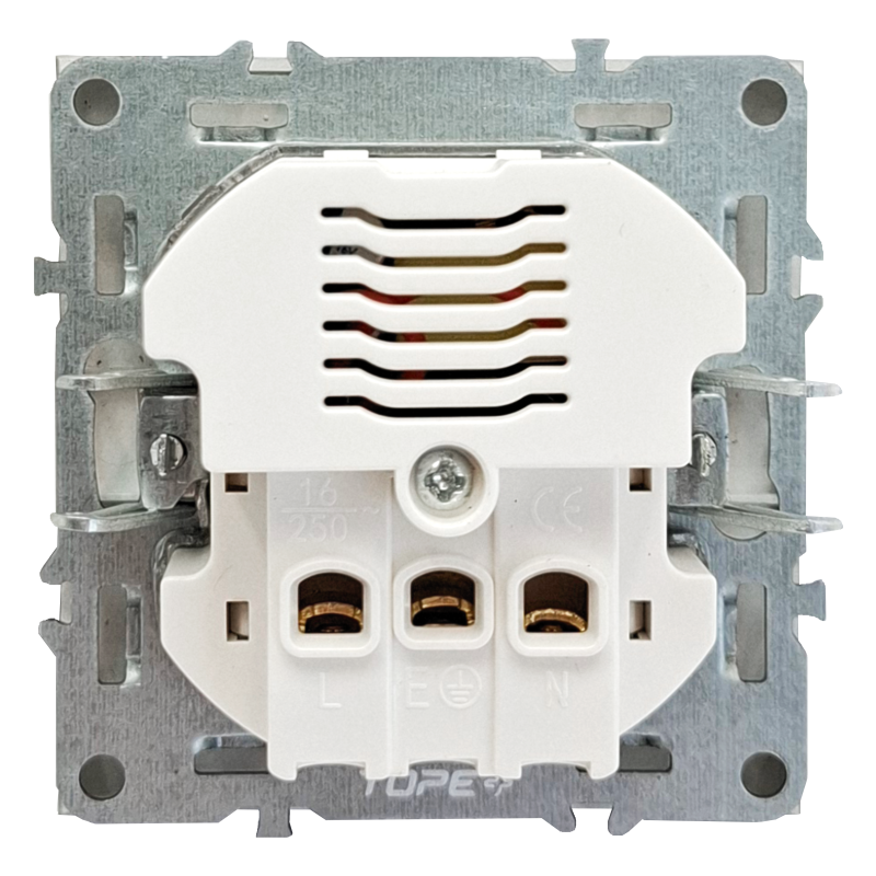 Grey socket with USB + Type-C "BORA (earthed, without frame) 3