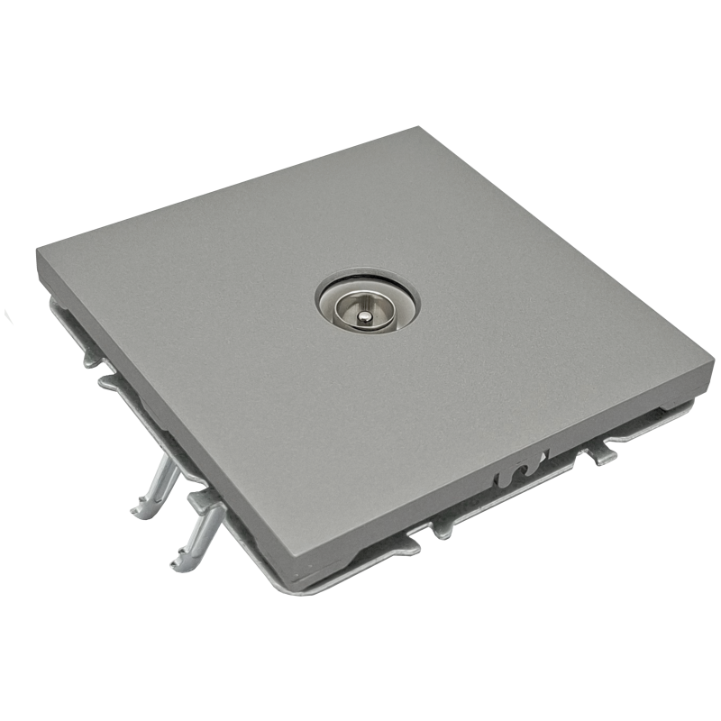 Grey TV antenna socket "BORA" (without frame) 2 Grey TV antenna socket "BORA" (without frame) 2
