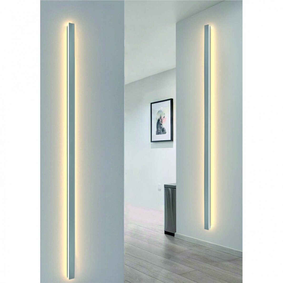 Sieninis pilkas LED šviestuvas "TAMNA" 24W, 1200mm 1
