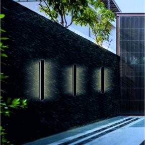 Linear black LED luminaire "TAMNA" 10W, 600mm
