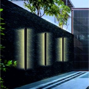 Linear black LED luminaire "TAMNA" 12W, 1200mm