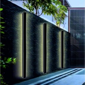 Linear black LED luminaire "TAMNA" 40W, 2000mm