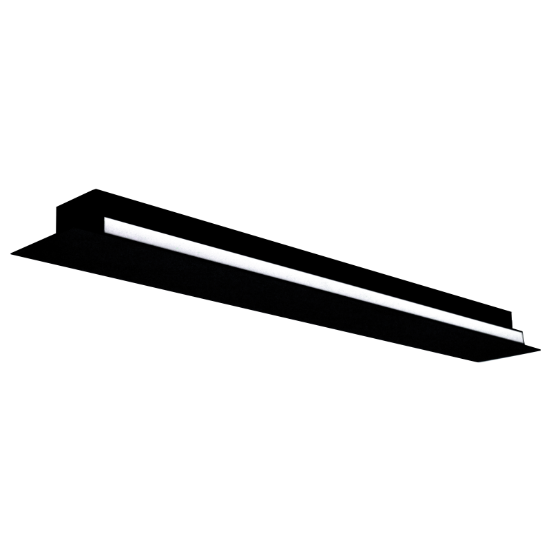 Sieninis juodas LED šviestuvas "TAMNA" 45W, 2400mm 2 Sieninis juodas LED šviestuvas "TAMNA" 45W, 2400mm 2