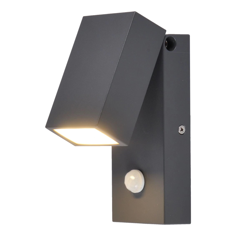 Sieninis LED lauko šviestuvas su mikrobangų judesio davikliu "SETOSENS" 5W Sieninis LED lauko šviestuvas su mikrobangų judesio davikliu "SETOSENS" 5W