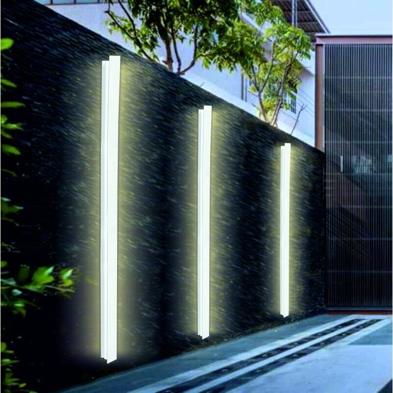 Sieninis baltas LED šviestuvas "TAMNA" 20W, 2000mm Sieninis baltas LED šviestuvas "TAMNA" 20W, 2000mm