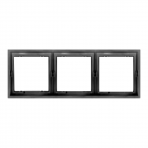 Three gang black frame "BORA"