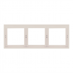 Three gang cream frame "BORA"