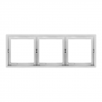 Three gang grey frame "BORA"