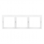 Three gang white frame "BORA